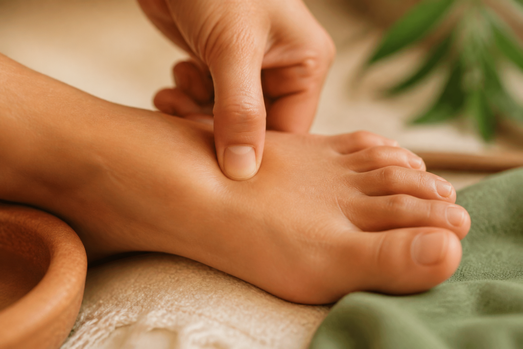 Acupression du pied : points, bienfaits et routine maison