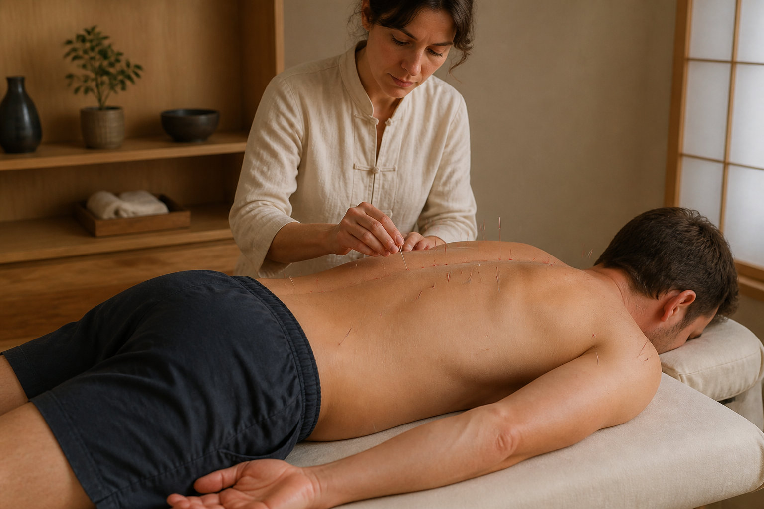 Points d'acupuncture et protocoles de stimulation thermique