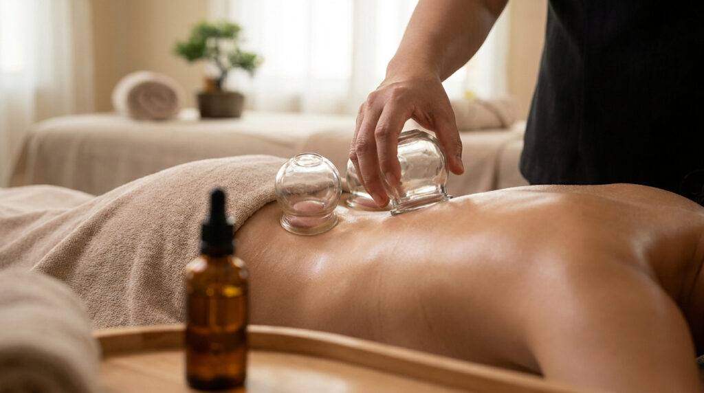 Quelle huile utiliser pour le massage aux ventouses ?