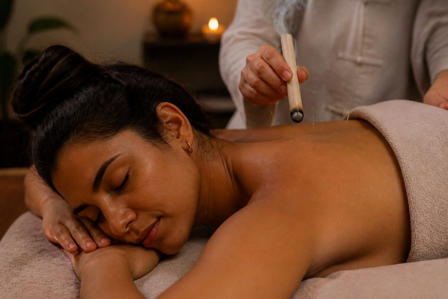 Moxibustion sans danger : principes de la chaleur thérapeutique