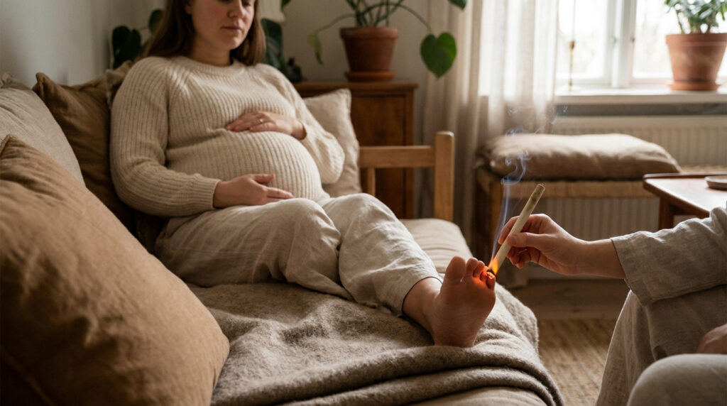 Moxibustion et grossesse : retourner bébé naturellement