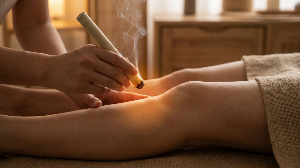 Renforcer son immunité avec le point Zusanli en moxibustion