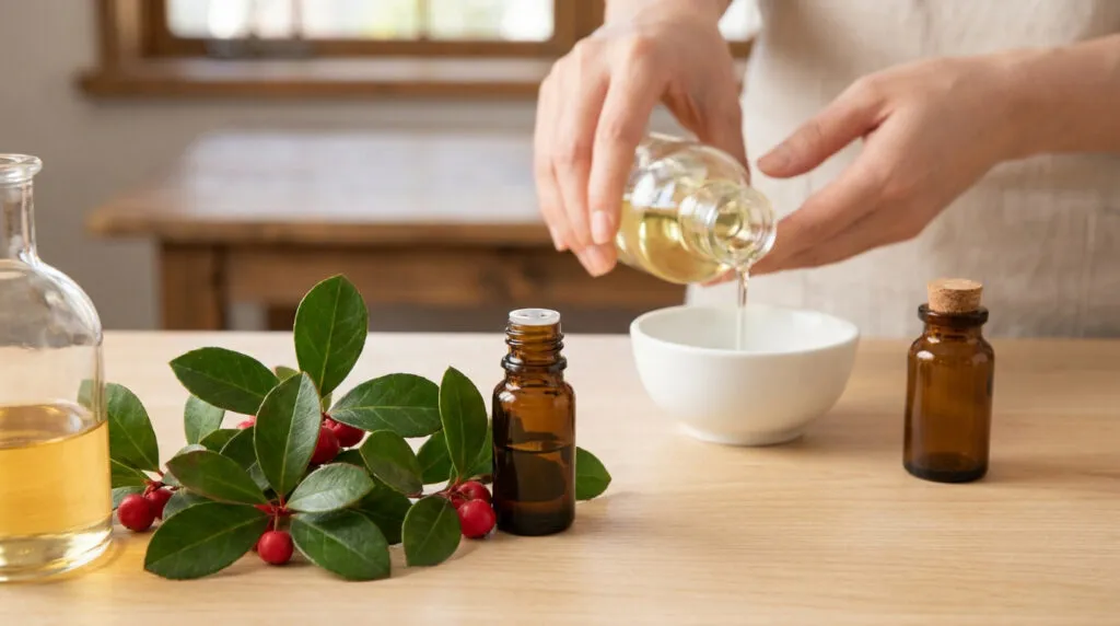 Faire huile massage gaulthérie : prépare ton soin naturel